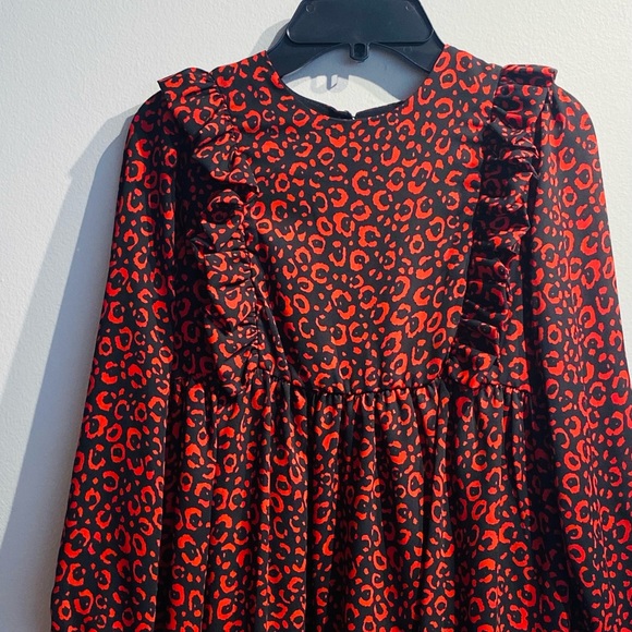 PICCOLA LUDO**Red/Black Kim Ruffle Dress**Size 8,10 $185 - Picture 4 of 4